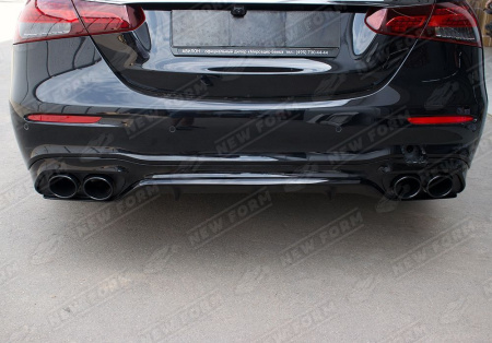 Mercedes-Benz E-Klasse W213 2016 - 2020 Диффузор с черными насадками 5.3 AMG