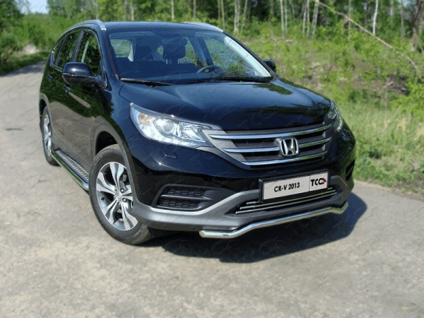 Honda CR-V (13–) Защита передняя (кенгурин короткий) 42,4 мм