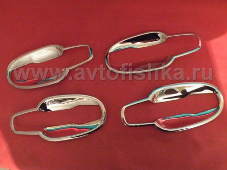 Toyota Land Cruiser 200, Lexus LX570 (08-) накладки под ручки дверей хромированные, комплект 8 шт.