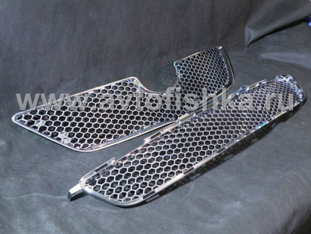 Toyota Corolla (06-10) решетка радиатора и переднего бампера хромированные, комплект 2 шт.