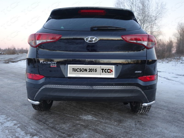 Hyundai Tucson (16–) Решетка на задний бампер (лист)