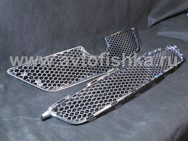 Toyota Corolla (06-10) решетка радиатора и переднего бампера хромированные, комплект 2 шт.