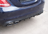 Mercedes-Benz C-Klasse W205 2014 - 2018 Диффузор заднего бампера 6.3 AMG черный на штатный бампер