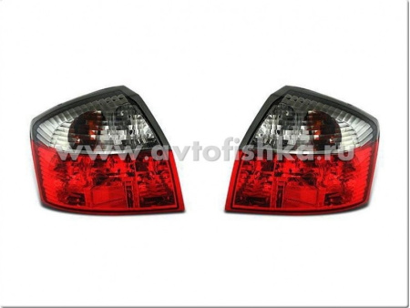 Audi A4 (01-05) фонари задние красно-тонированные, комплект 2 шт.