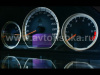Mercedes W210 E class 1999-2003 светящиеся шкалы приборов - накладки на циферблаты панели приборов, дизайн № 1