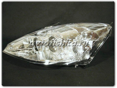 Ford Focus 1 (98-04) Europe+USA фары передние линзовые хромированные, комплект 2 шт.