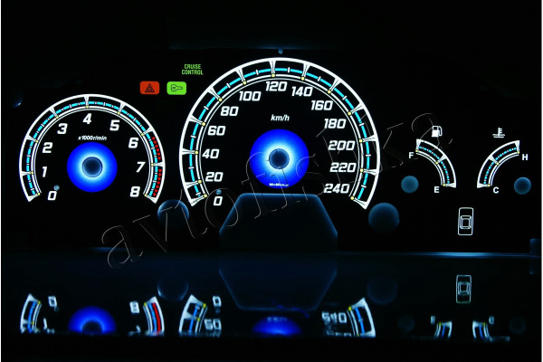 Honda Accord Coupe (98-02) светодиодные шкалы (циферблаты) на панель приборов