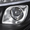 Mercedes S W220 (98-05) фары передние линзовые черные, с подсветкой DRL