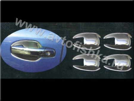 Toyota Land Cruiser 200, Lexus LX570 (08-) накладки под ручки дверей хромированные, комплект 4 шт.