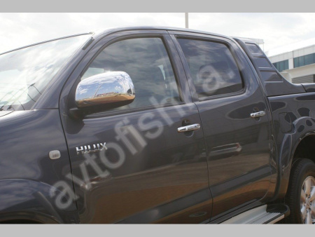 Toyota Hilux (2006-) накладки на ручки дверей из нержавеющей стали, 4 шт.