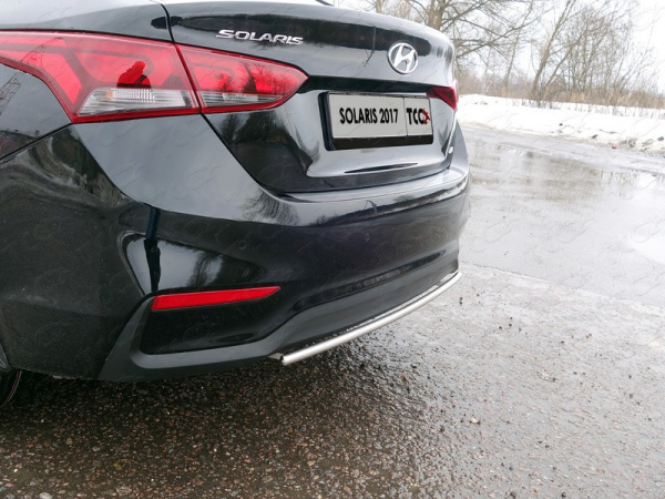 Hyundai Solaris (17–) Защита задняя 25 мм, седан