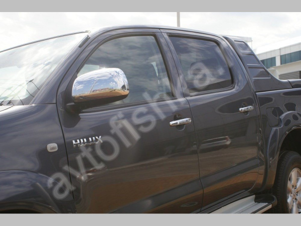 Toyota Hilux (2006-) накладки на ручки дверей из нержавеющей стали, 4 шт.