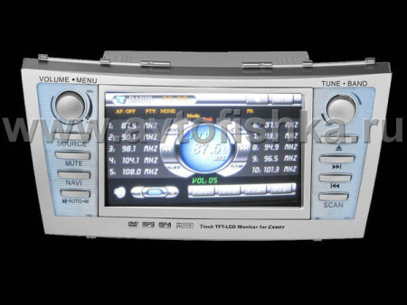 Toyota Camry V40 (06-09) автомагнитола с откидным 7 дюймовым HD экраном, GPS навигацией, PMS