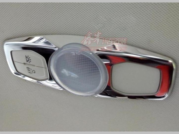 Ford Mondeo, Focus (07-) накладки на плафон салона из нержавеющей стали