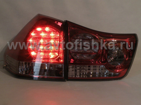 Lexus RX330, 350, 400H (03-08) фонари задние светодиодные красные, комплект 2 шт.
