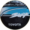 Чехол запасного колеса из экокожи с эмблемой Toyota surfing, радиусы  14; 15; 16; 17;