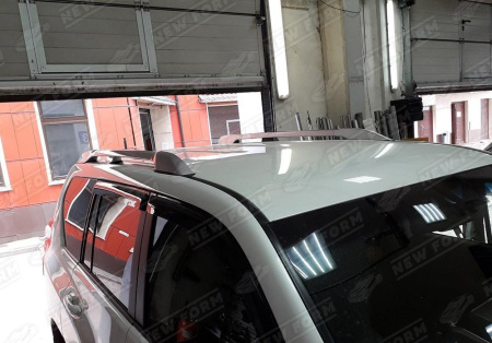 Toyota Land Cruiser Prado LC 150 (2 рестайлинг) 2017 - н.в. Рейлинги на крышу серебро