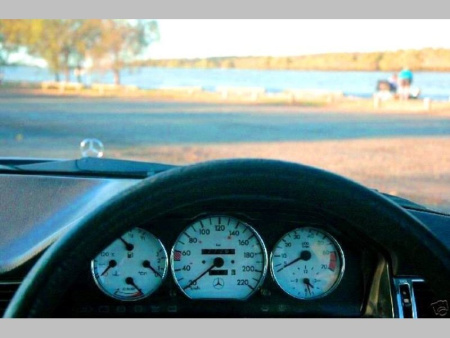 Mercedes W124 (1984-1995) декоративные кольца в щиток приборов, хромированные, комплект 3 шт.