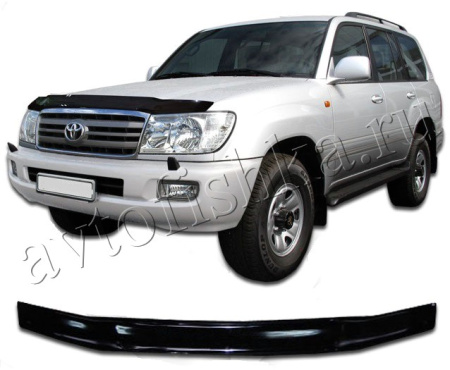 Дефлектор капота темный Toyota Land Cruiser 100 1998-2007
