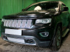 Jeep Grand Cherokee (13–) Защита радиатора Premium, хром, верх (7 частей) (Laredo, Limited)