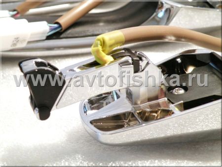 Toyota Land Cruiser 200 (08-16) наружные ручки дверей хромированные в сборе, оригинал, дизайн Lexus LX570, комплект 4 шт.