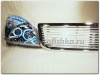 Toyota Land Cruiser Prado 120 (02-09) фары передние линзованные хромированные со светящимися ободками и светодиодной подсветкой, комплект 2 шт.