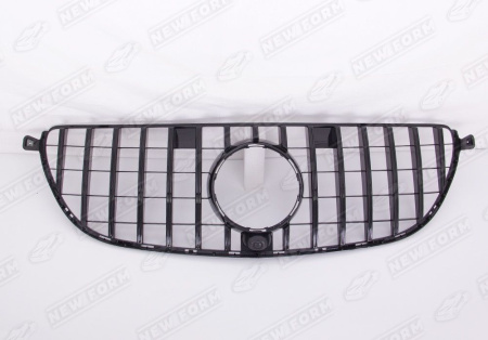 Mercedes-Benz GLE-Klasse W166 2015 - 2018 Решетка радиатора AMG GT черная на бампер 6.3 AMG