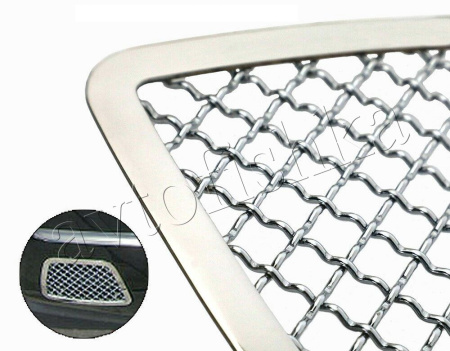 Chevrolet Tahoe (07-14) решетки переднего бампера в буксировочные отверстия, в стиле Bentley, комплект 2 шт.