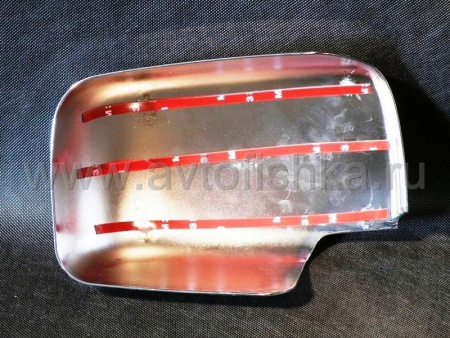 Nissan X-Trail T31 (2007-2012) накладки на боковые зеркала, хромированные, комплект 2 шт.