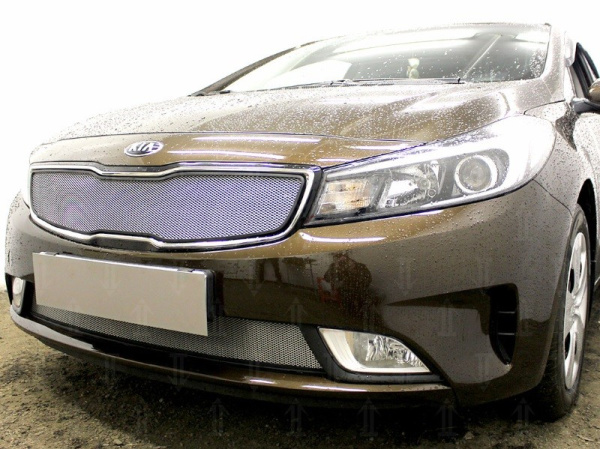 Kia Cerato (15–) Защита радиатора, хром, верх