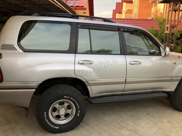 Toyota Land Cruiser 100 (97-08) рейлинги на крышу с поперечинами, дизайн оригинал