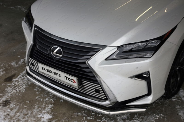 Lexus RX (16–) Защита передняя нижняя (с ДХО) 60,3 мм