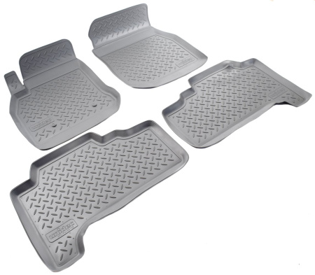 Toyota Land Cruiser 100 | Lexus LX470 (98-07) Коврики в салон полиуретановые, серые
