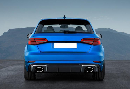 Раздвоенный выхлоп RS3 S-line для Audi A3 хэтчбек