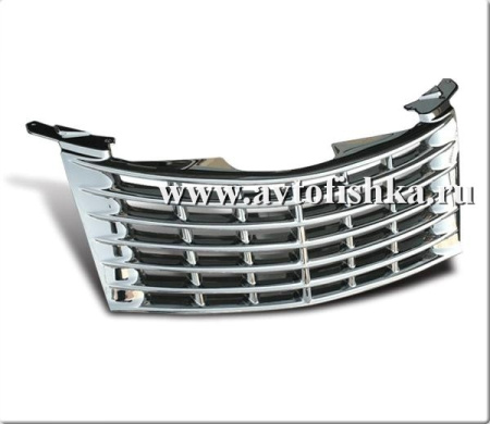 Chrysler PT Cruiser (01-05) решетка радиатора хромированная, пластиковая.