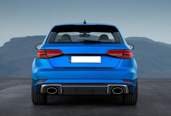 Раздвоенный выхлоп RS3 S-line для Audi A3 хэтчбек