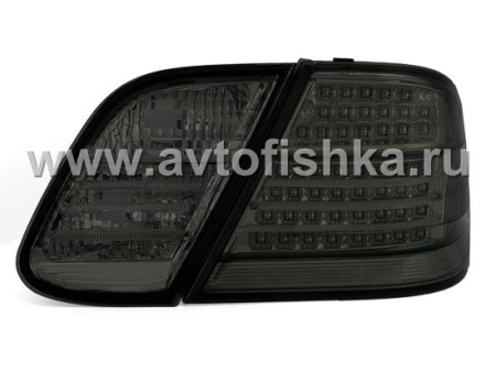 Mercedes W208 CLK (97-03) фонари задние, полностью тонированные светодиодные, комплект лев.+ прав.