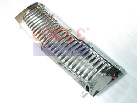 Cadillac Escalade (02-06) решетка радиатора хромированная пластиковая, вертикальный дизайн.