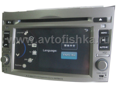Subaru Outback(09-) автомагнитола с GPS навигацией, штатное головное устройство с HD экраном 6.2 дюймов