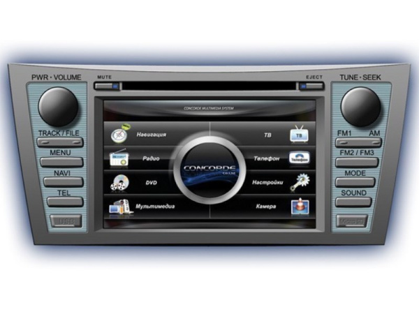 Toyota Camry V40 (06-09) навигационная мультимедийная система с HD экраном, TV, GPS, Concorde CND-V40FR