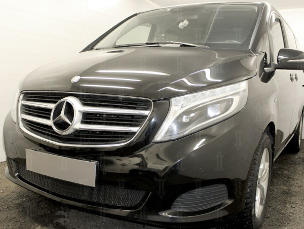 Mercedes-Benz V-Klasse (15–) Защита радиатора Premium, чёрная
