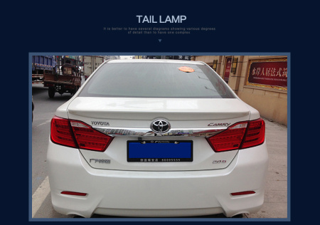 Toyota Camry V50 (2011-) фонари задние светодиодные красно-белые, комплект лев.+прав.