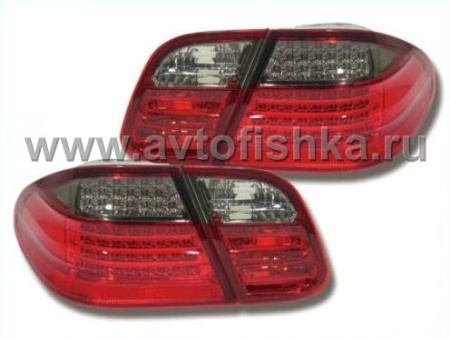 Mercedes W208 CLK (97-03) задние фонари красно-тонированные светодиодные, комплект лев.+ прав.