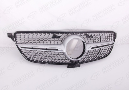 Mercedes-Benz GLE-Klasse C292 2015 - 2019 Решетка радиатора Diamond Sport серебристая