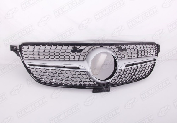 Mercedes-Benz GLE-Klasse C292 2015 - 2019 Решетка радиатора Diamond Sport серебристая