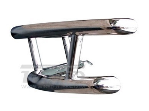 Mitsubishi Pajero (92-99) 5 дверн. защита заднего бампера из нержавеющей стали