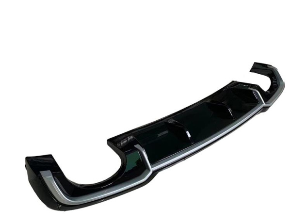 Черный диффузор RS3 S-line для Audi A3 седан 2017-2020