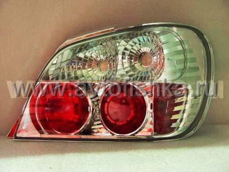 Subaru Impreza, WRX GG (01-04) фонари задние хромированные, дизайн Altezza, комплект 2 шт.