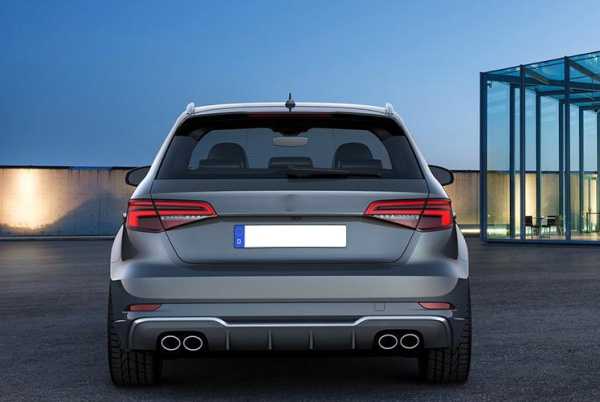 Диффузор S3 для Audi A3 S-line 2017-2020 - купить задний бампер