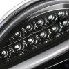 Mercedes C-class W203 (00-07) фары передние линзовые черные, светодиодные 